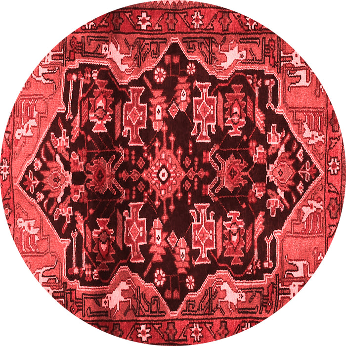Machine Washable Persian Red Traditional Rug, wshtr2711red