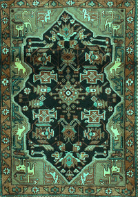 Persian Turquoise Traditional Rug, tr2711turq