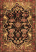 Machine Washable Persian Brown Traditional Rug, wshtr2711brn