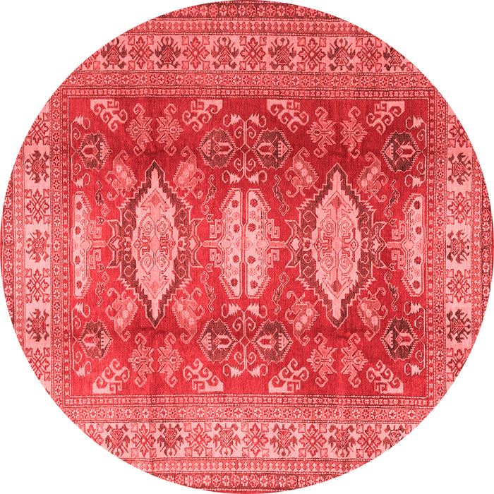 Machine Washable Persian Red Traditional Rug, wshtr2712red