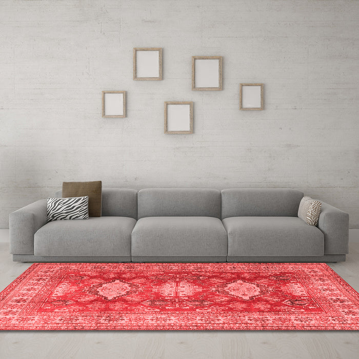Traditional Red Washable Rugs