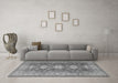 Machine Washable Persian Gray Traditional Rug in a Living Room,, wshtr2712gry