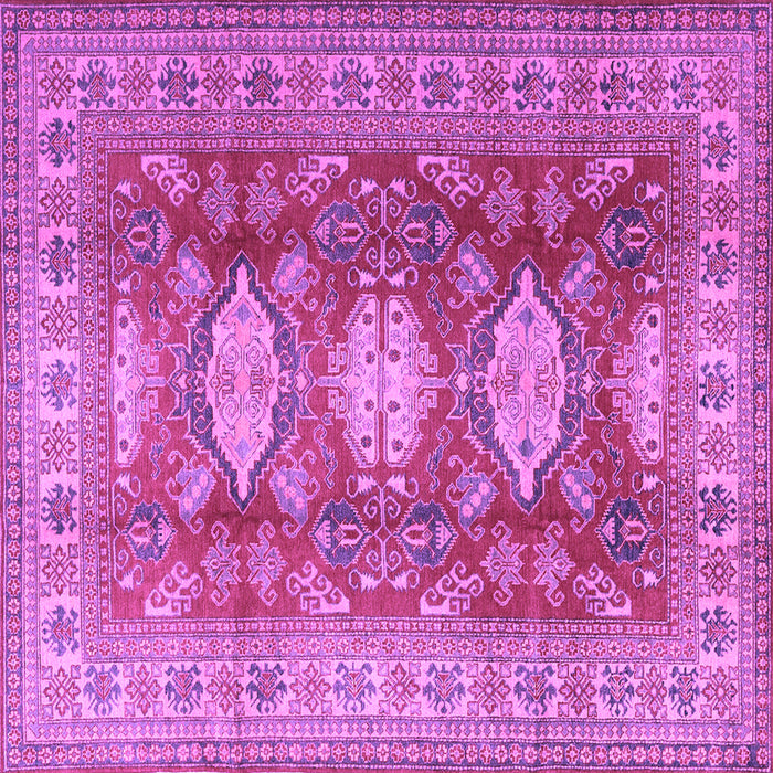 Square Persian Purple Traditional Rug, tr2712pur