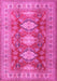 Machine Washable Persian Pink Traditional Rug, wshtr2712pnk