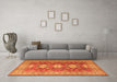 Machine Washable Persian Orange Traditional Area Rugs in a Living Room, wshtr2712org