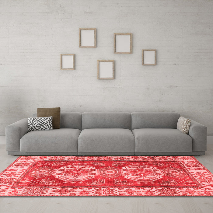 Traditional Red Washable Rugs