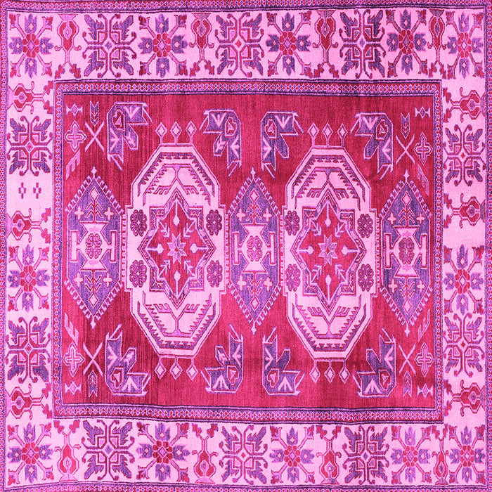 Square Persian Pink Traditional Rug, tr2713pnk