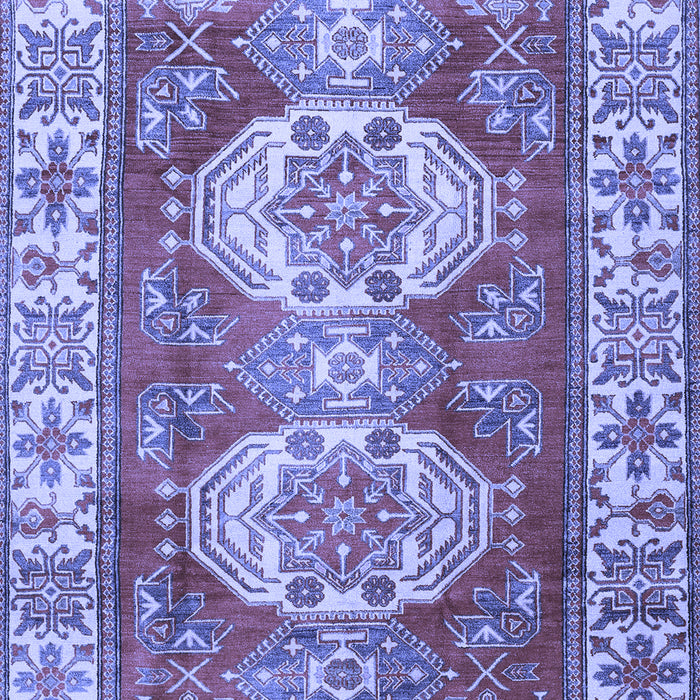 Machine Washable Persian Blue Traditional Rug, wshtr2713blu