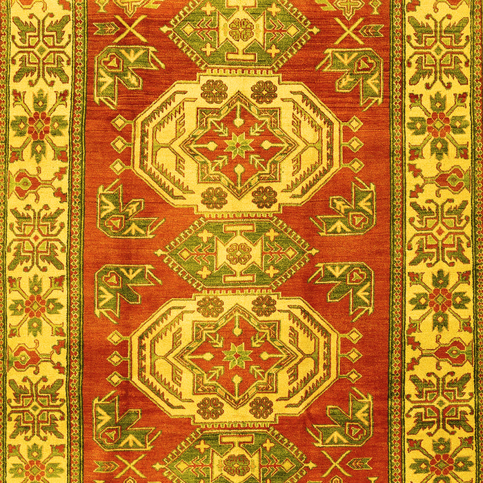 Machine Washable Persian Yellow Traditional Rug, wshtr2713yw