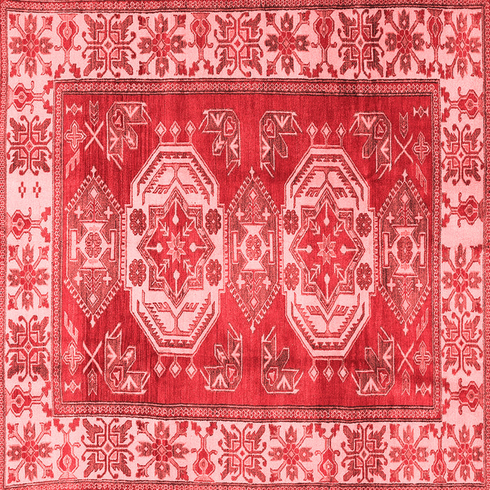 Machine Washable Persian Red Traditional Rug, wshtr2713red