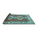 Sideview of Persian Light Blue Traditional Rug, tr2713lblu