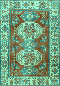 Persian Turquoise Traditional Rug, tr2713turq