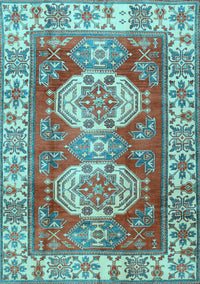 Persian Light Blue Traditional Rug, tr2713lblu