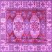 Square Persian Purple Traditional Rug, tr2713pur