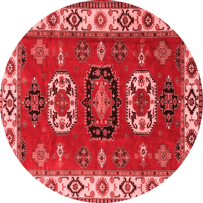 Geometric Red Traditional Rug, tr2714red