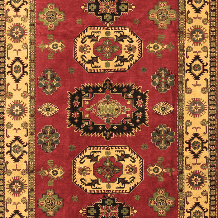 Geometric Brown Traditional Rug, tr2714brn