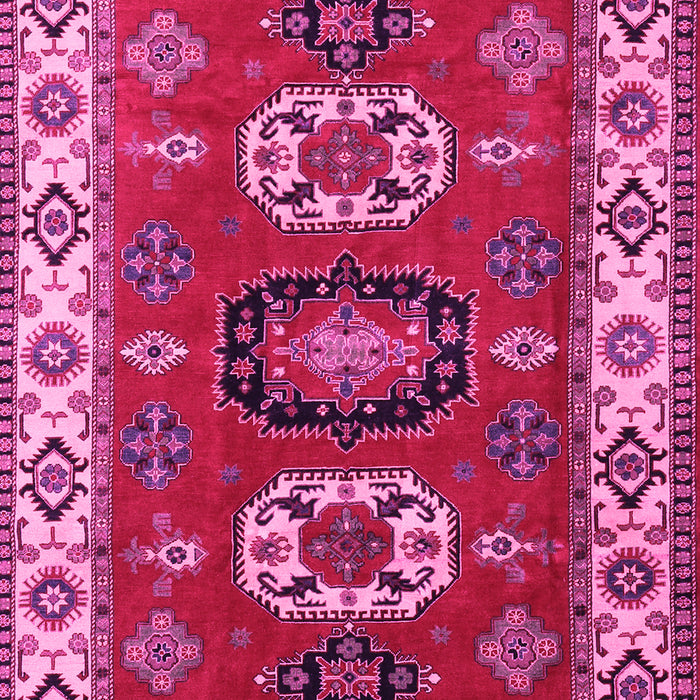 Geometric Pink Traditional Rug, tr2714pnk