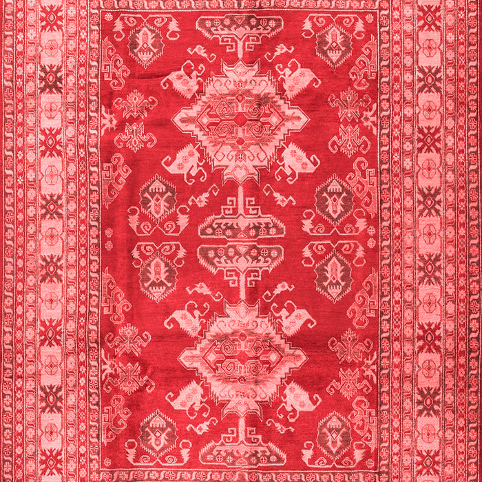 Geometric Red Traditional Area Rugs