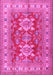 Geometric Pink Traditional Rug, tr2715pnk