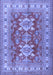 Geometric Blue Traditional Rug, tr2715blu