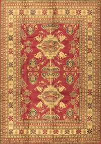 Geometric Brown Traditional Rug, tr2715brn