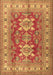 Geometric Brown Traditional Rug, tr2715brn