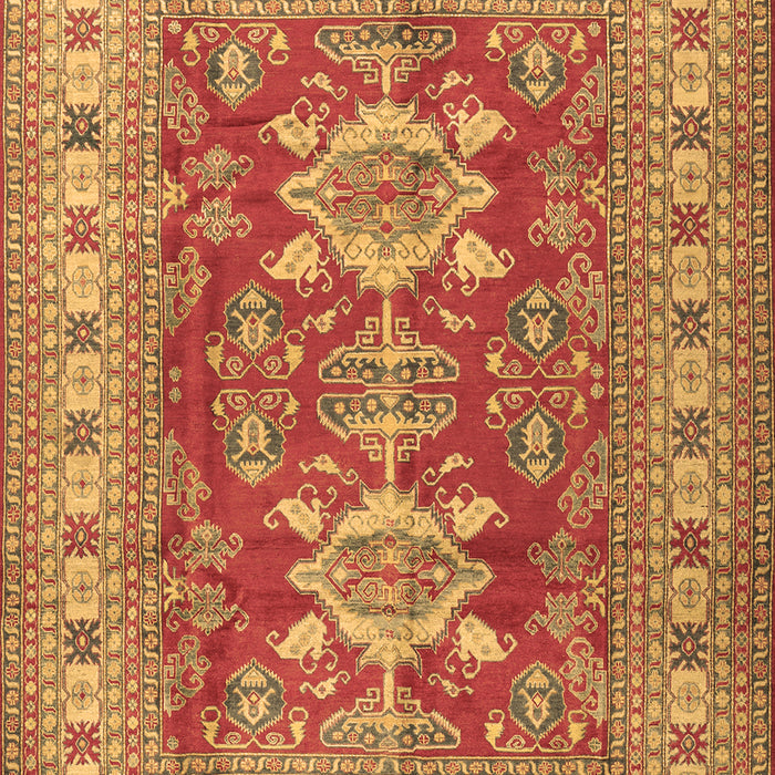 Geometric Brown Traditional Rug, tr2715brn