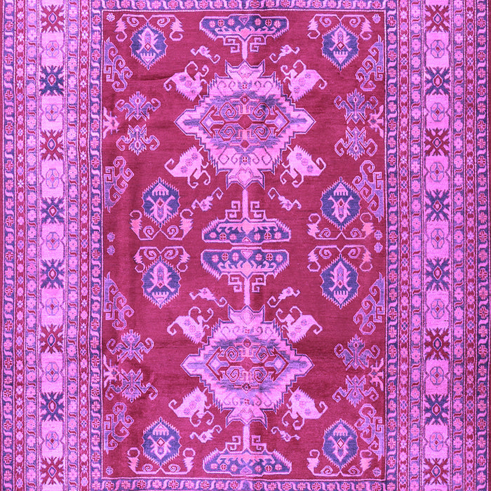 Geometric Purple Traditional Rug, tr2715pur