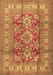 Geometric Brown Traditional Rug, tr2716brn