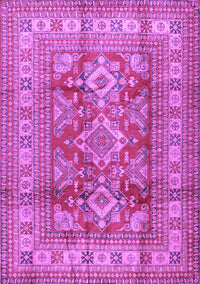 Geometric Purple Traditional Rug, tr2716pur