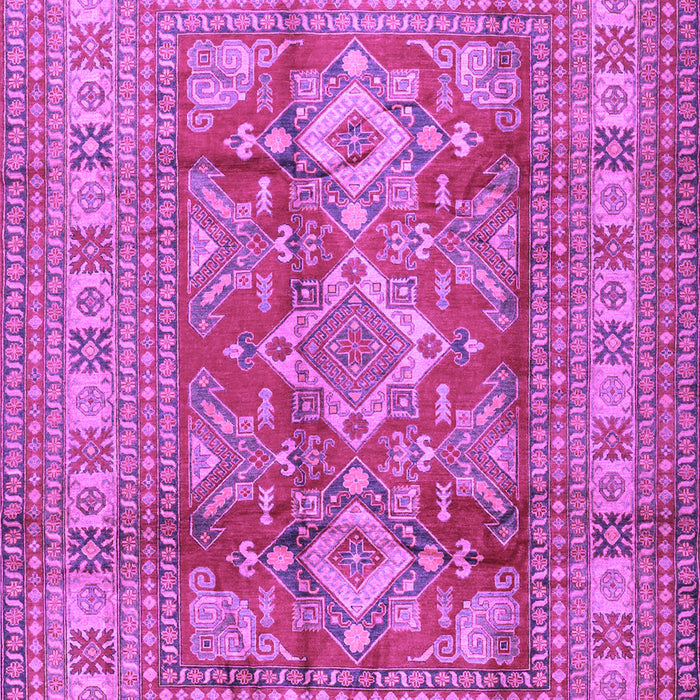 Geometric Purple Traditional Rug, tr2716pur