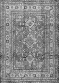 Geometric Gray Traditional Rug, tr2716gry