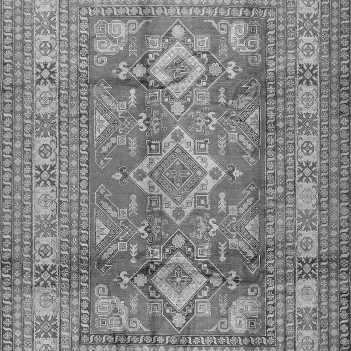 Geometric Gray Traditional Rug, tr2716gry