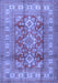 Geometric Blue Traditional Rug, tr2716blu