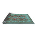 Sideview of Geometric Light Blue Traditional Rug, tr2716lblu