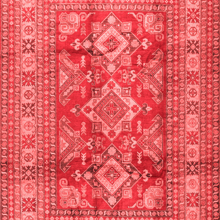 Geometric Red Traditional Area Rugs