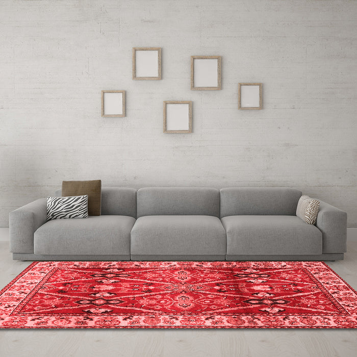 Traditional Red Washable Rugs