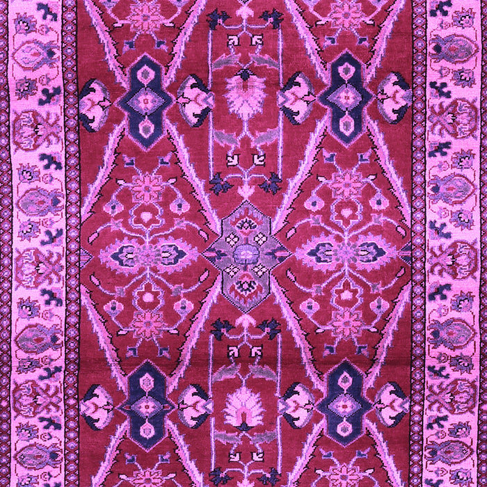 Machine Washable Geometric Purple Traditional Area Rugs, wshtr2717pur