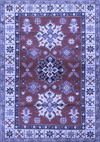 Geometric Blue Traditional Rug, tr2718blu