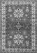 Geometric Gray Traditional Rug, tr2718gry