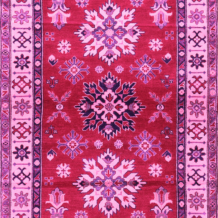 Geometric Pink Traditional Rug, tr2718pnk