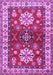 Machine Washable Geometric Purple Traditional Area Rugs, wshtr2718pur