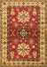 Geometric Brown Traditional Rug, tr2718brn