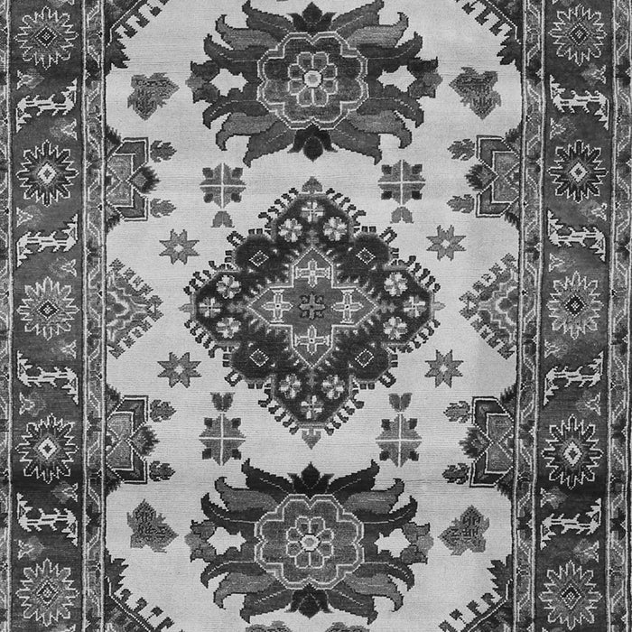 Geometric Gray Traditional Rug, tr2719gry
