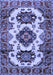 Geometric Blue Traditional Rug, tr2719blu