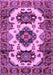 Geometric Purple Traditional Rug, tr2719pur