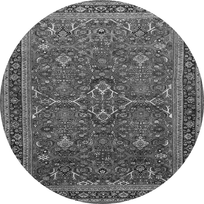 Machine Washable Persian Gray Traditional Rug, wshtr271gry
