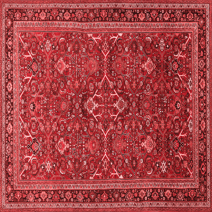 Machine Washable Persian Red Traditional Rug, wshtr271red