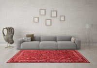 Machine Washable Persian Red Traditional Rug, wshtr271red