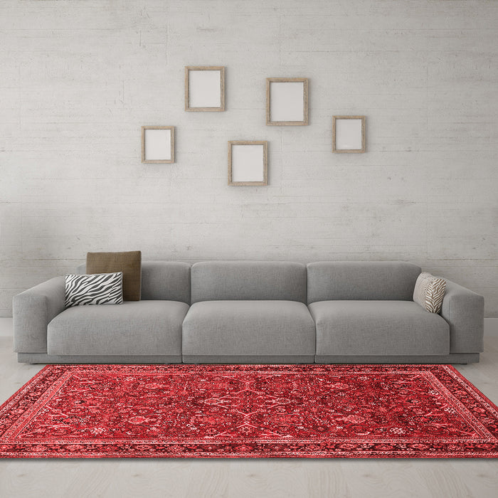 Traditional Red Washable Rugs
